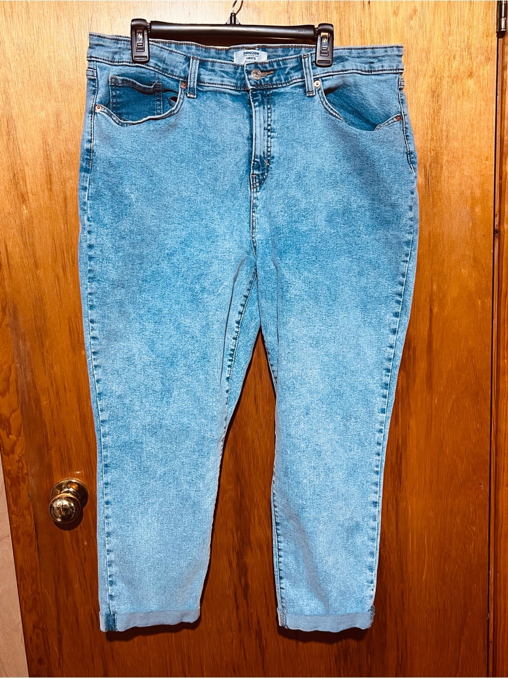 Levi’s Denizen Stretch Cropped Cuffed Jeans Size 18W Like New
